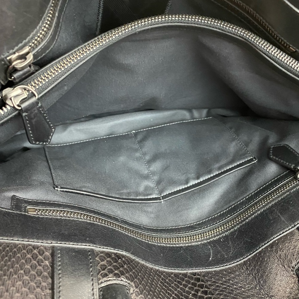 Reed Krakoff Boxer Tote Large Black and Gray Top Handle Bag - Picture 9 of 15